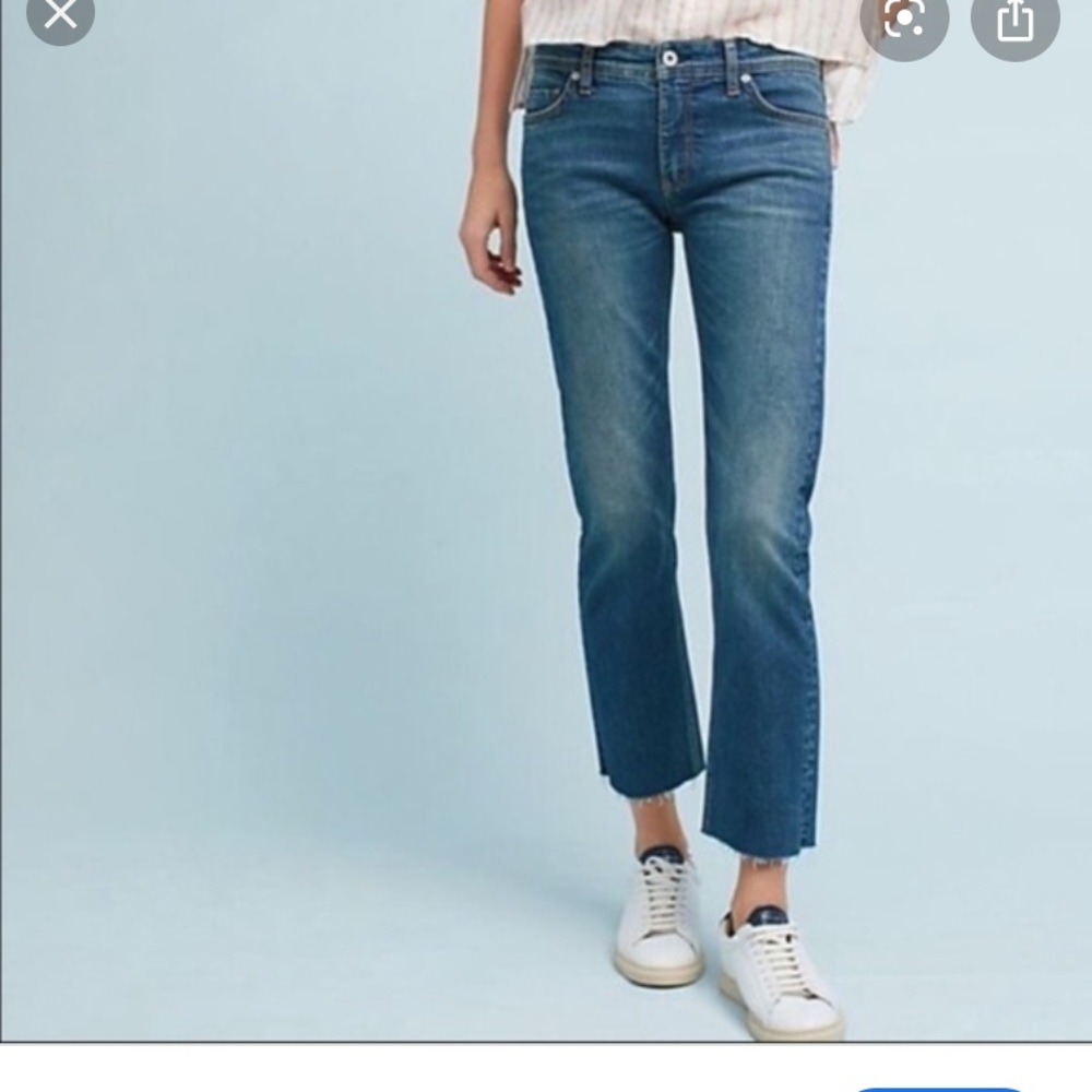 Pilcro Jeans 26 EUC worn twice raw hem